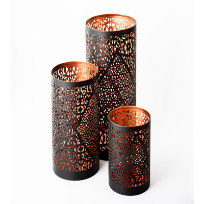 H Tabletop Candlestick Holder with Candle Included