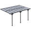 Pergola murale réglable avec toit en polycarbonate, parfaite pour l'extérieur et la protection solaire