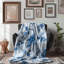Doux pétales bleus - couverture Sherpa de qualité supérieure 1 pièce-557322643