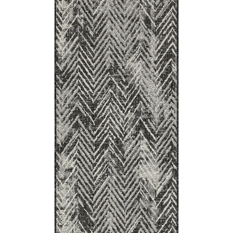 Sunshine Indoor/Outdoor Area Rug, Anthracite, Rectangle 7'10" x 10'3"