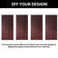 Porte de grange 4-en-1 fini et non assemblée en acajou rouge 26 po x 84 po Homacer par Homacer-116858164