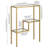 Lovett 22'' Glass Top Console Table-1248255057