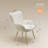 Plush Velvet Upholstered Armchair with Metal Legs-1684486188