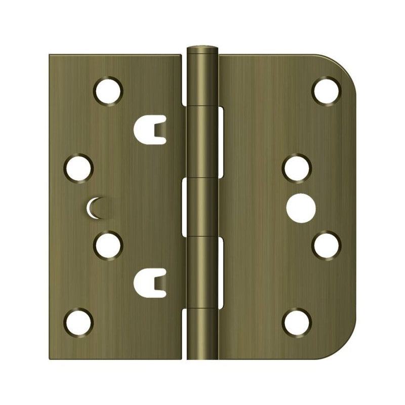 Steel Butt Bearing Hinge, Antique Brass