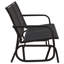 Fauteuil oscillant d'extérieur en acier Abhijot-1585865633