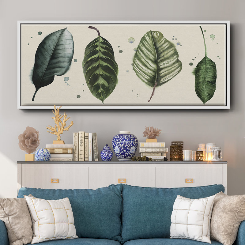 Palm Line- Framed Canvas