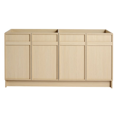 30 " Modern Design Float Bathroom Vanity With Ceramic Basin Set,  Wall Mounted White Vanity  With Soft Close Door