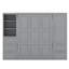 Grand lit escamotable mural avec placard, tablettes et tiroirs-1367354419