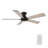 52" DC Motor Flush-Mount Ceiling Fan with Remote Control, without Light-528680618
