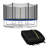 Gymax 12ft Replacement Trampoline Safety Enclosure Net W/ Zipper & Protection Buckles