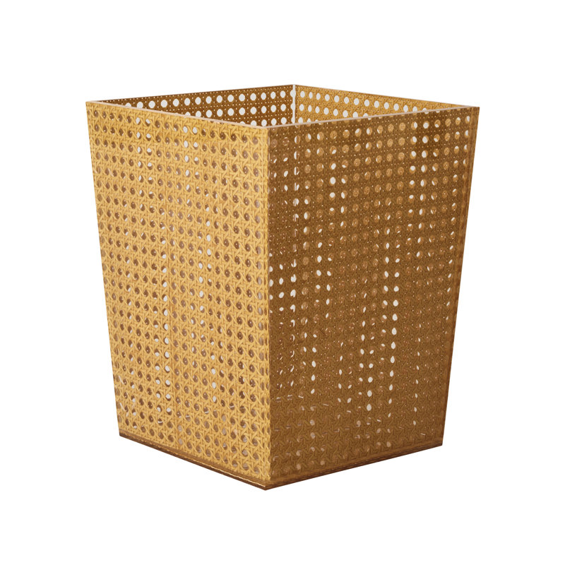 Reed Waste Basket, Natural
