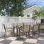 Steel Patio Dining Set Table,