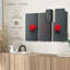 «Love», «Red Wool Heart Line Canvas Print» sur-3226518