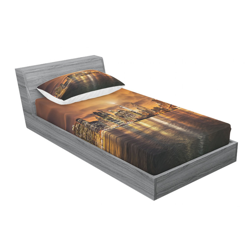 Microfiber Sheet Set, Twin XL Sheet Set with Fitted Sheet
