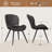 Modern Dining Chairs, Tech Fabric Upholstered Kitchen Chairs With Curved Backrest, Comfortable Dining Room Chairs For Family Meals & Guests-1446792819-1457286989