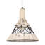 Luminaire suspendu en forme de cône blanc l 12 po - Bayou Breeze