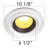 Spot Light Ring Trim Ceiling Medallion