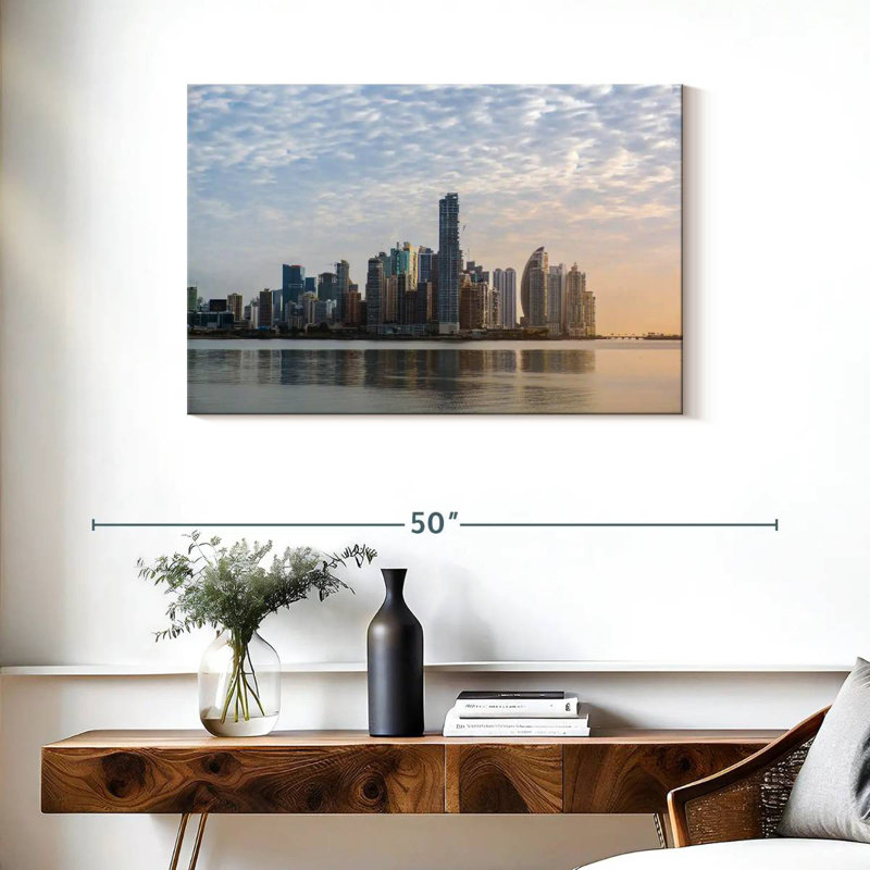 Nicci, Panama City, paysage urbain moderne, H 24 po x l 36 po