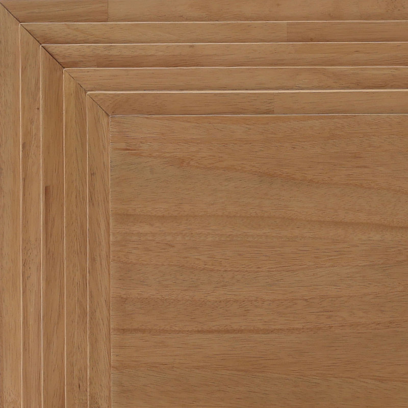 Aeris Rubberwood Platform Bed, Natural, Queen