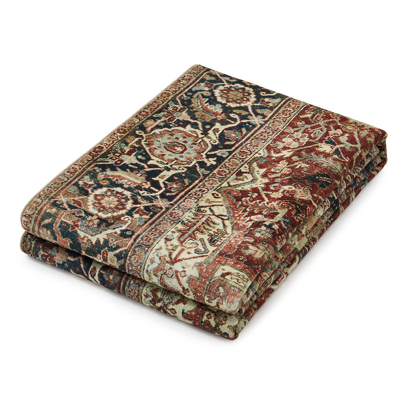 Camilla Vintage Look Shag Area Rug, Rectangle 60 x 110cm