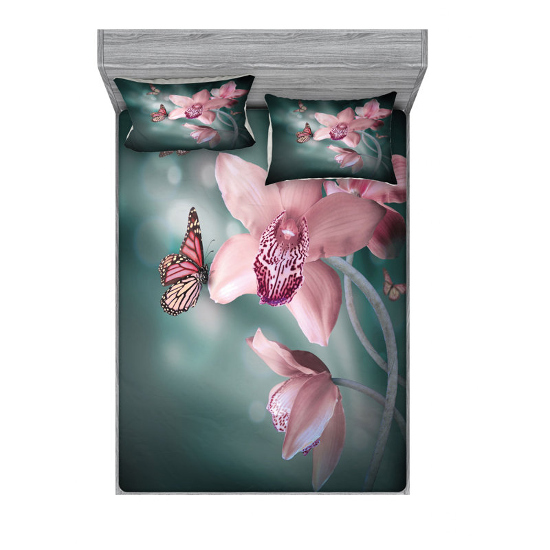 Microfiber Sheet Set, Queen Sheet Set with Fitted Sheet