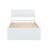 Modern Bed Frame With 2 Drawers For  High Gloss Headboard And Footboard With-1530691731