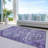 Machine Washable Indoor/Outdoor Xhevrie Purple Rug-158805367