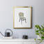 Toile encadrée de qualité supérieure «Take a assise» - prête à être accrochée-842344391-842344250