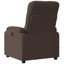Fauteuil inclinable de massage avec massage par vibration à 6 points, chaise berçante ajustable en microfibre-1173209130