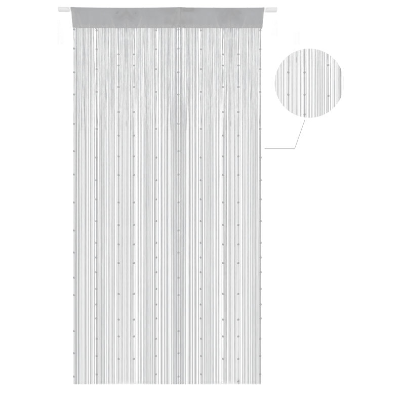 Paire de rideaux Alliya, Argent
