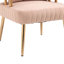 Chaise d'appoint avec pieds dorés-1122743385
