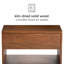Halya Solid Wood Bedside Table Floating Nightstand-899469589
