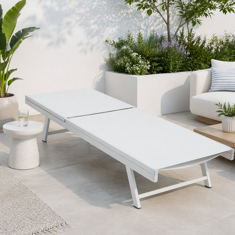 Ensemble de chaise longue d'extérieur