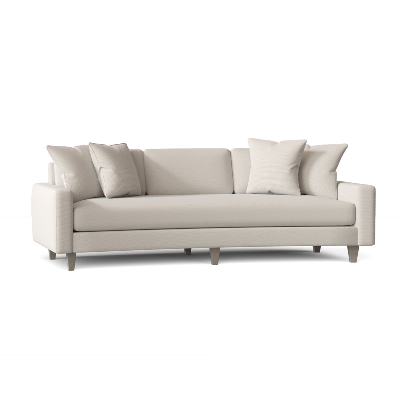 Carlie Loveseat, Cream Chenille 1345-002, Blanca