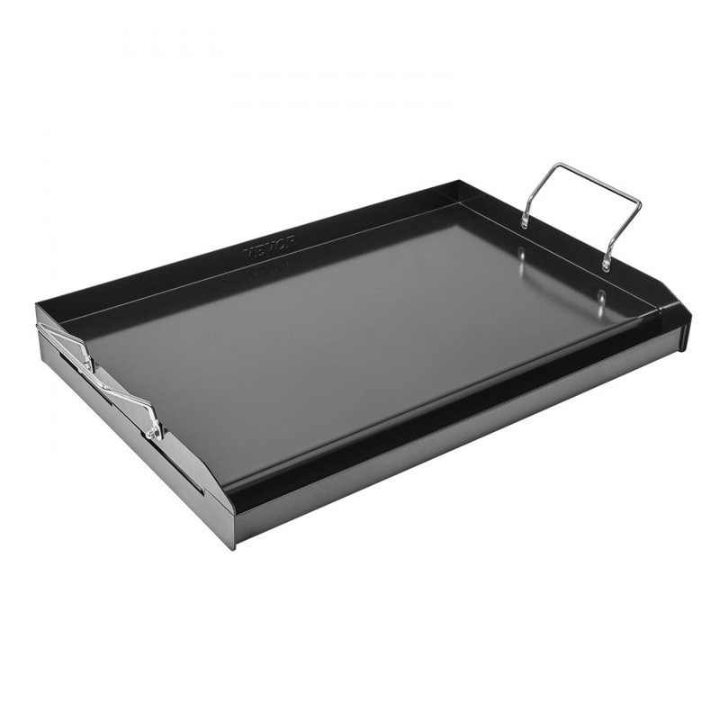 Flat Top Griddle Carbon Steel Universal BBQ Grill Pan Cookware, 24" x 14"