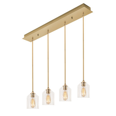 Luminaire suspendu à 4 lumières pour îlot de cuisine