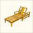 Acacia Wood Adjustable Backrest Outdoor Lounge Chair, Suitable For Gardens, Terraces, And Poolside Areas-1952335093
