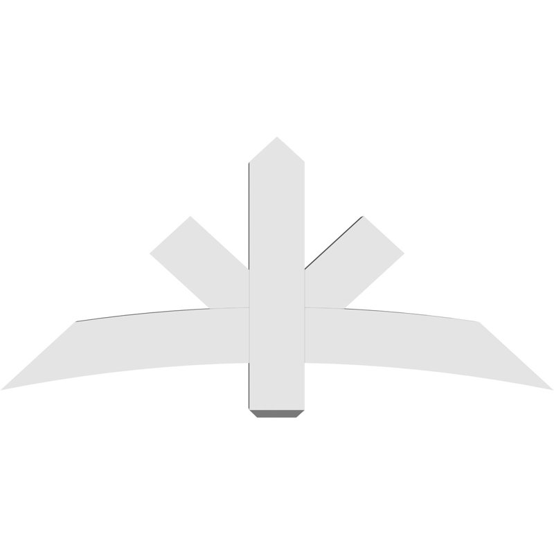 Support de pignon Alberta Alberta, H 27,5 po x l 60 po (pas: 11/12), P 4 po x F 6 po, PVC