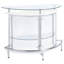 Armoire à vin autoportante en métal classique en bois blanc classique, 41 po de hauteur, meubles de rangement pratiques pour la salle à manger