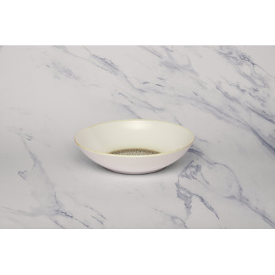 JAGUAR Premium Porcelain Deep Plate | Vital Coupe Round Deep Plate | 6 Pcs | Microwave & Dishwasher Safe