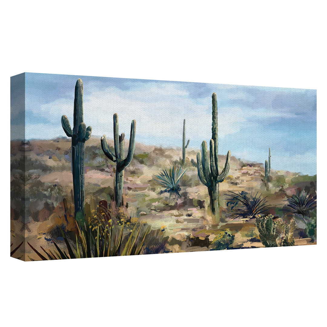 'Desert Vista' - Unframed Painting Print on Canvas Union Rustic 