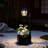 29-inch Black Solar-powered Led Garden Light Post With Planter, Automatic Dusk To Dawn Sensor For Yard, Patio, And Pathway-134635442