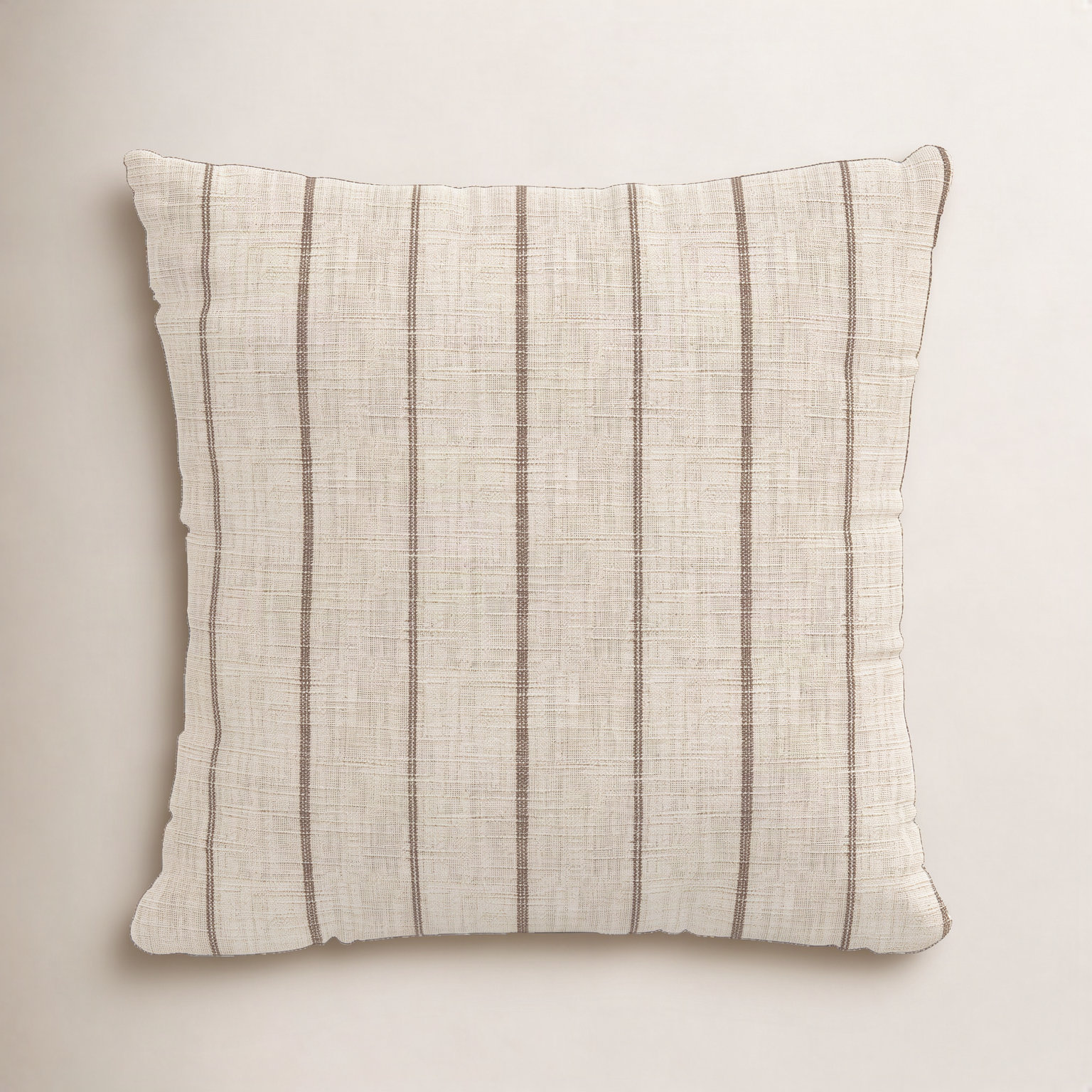 Esta Striped Cotton Throw Pillow, Feathers