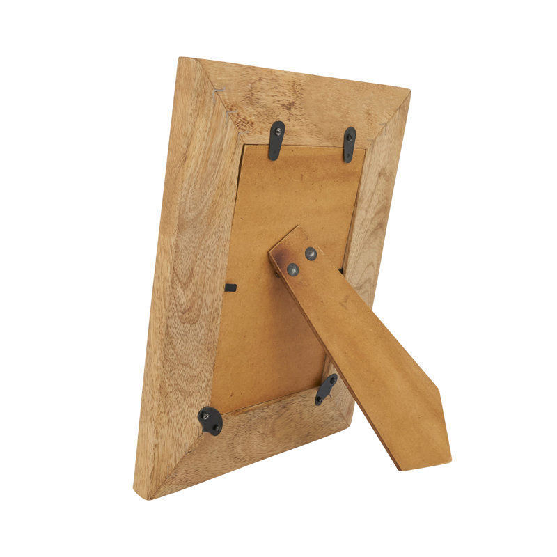 Natural Wood and Slate 4x6 Photo Frame