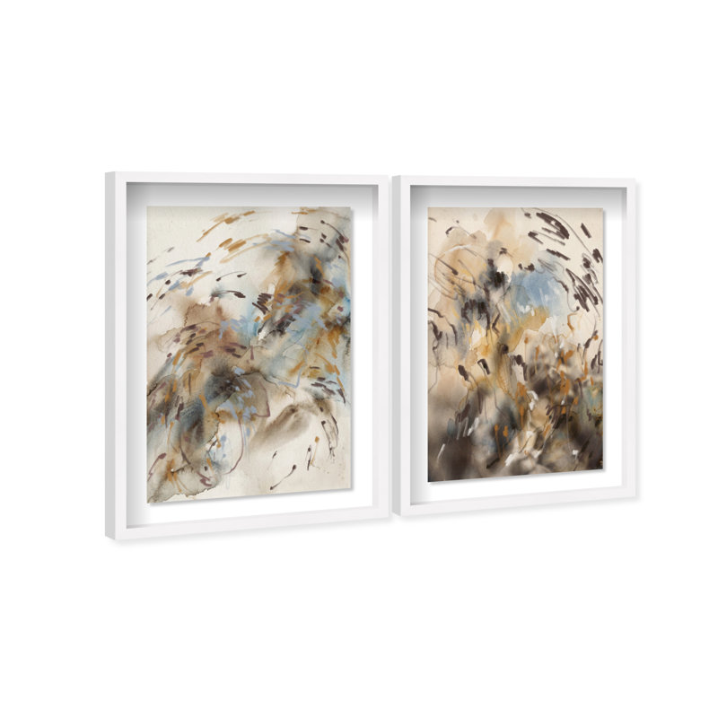Mindfulness Set Set by Oliver Gal, 75"H x 51"W, White Shadowbox