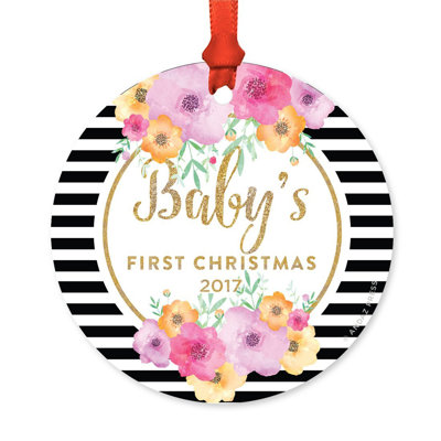 Metal Plants & Flowers Holiday Shaped Ornament