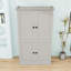 Armoire de cuisine autoportante avec 4 portes, 3 tiroirs et 6 tablettes de porte-130165535