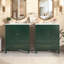 Ensemble de meuble-lavabo avec lavabo double, 2 armoires avec porte et 2 tiroirs