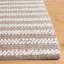 Tapis ivoire / taupe tissé à la main Darvone-99274834