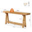 Console en bois massif de 70,86 pouces, table d'entrée très longue, table de canapé